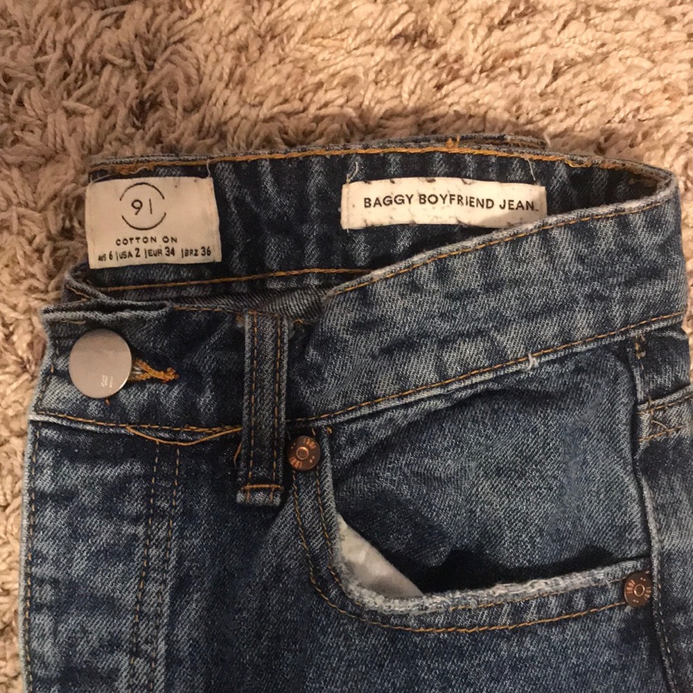 Cotton On  Baggy Boyfriend denim Jeans size 2